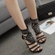 Women Roman Rhinestone Open Toe Party High Heels Pumps Women Roman Rhinestone Open Toe Party High Heels Pumps