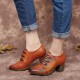 Leather Plaid Beaded Floral Elastic Strings Block Heel Pumps Dress Shoes Leather Plaid Beaded Floral Elastic Strings Block Heel Pumps Dress Shoes