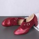 Women Plus Size Stitching Solid Slip On Pumps Women Plus Size Stitching Solid Slip On Pumps