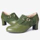 Women Plus Size Stitching Solid Slip On Pumps Women Plus Size Stitching Solid Slip On Pumps