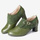 Women Plus Size Stitching Solid Slip On Pumps Women Plus Size Stitching Solid Slip On Pumps