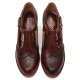 Genuine Leather Hook & Loop Comfy Retro Brown T-strap Heels Genuine Leather Hook & Loop Comfy Retro Brown T-strap Heels