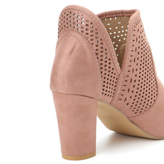 LOSTISY Women Hollow Out Peep Toe Slip On Causal High Heel Office Pumps LOSTISY Women Hollow Out Peep Toe Slip On Causal High Heel Office Pumps