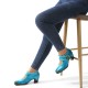 Genuine Leather Retro Comfy Square Toe Hook & Loop Mary Jane Heels Genuine Leather Retro Comfy Square Toe Hook & Loop Mary Jane Heels