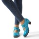 Genuine Leather Retro Comfy Square Toe Hook & Loop Mary Jane Heels Genuine Leather Retro Comfy Square Toe Hook & Loop Mary Jane Heels