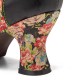 Women Elegant Graceful Little Flowers Printed Comfy Wearable Lace Up Stitching Chunky Heel Pumps Women Elegant Graceful Little Flowers Printed Comfy Wearable Lace Up Stitching Chunky Heel Pumps