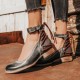 Plus Size Women Vintage Belt Buckle Lace-up Heels Plus Size Women Vintage Belt Buckle Lace-up Heels