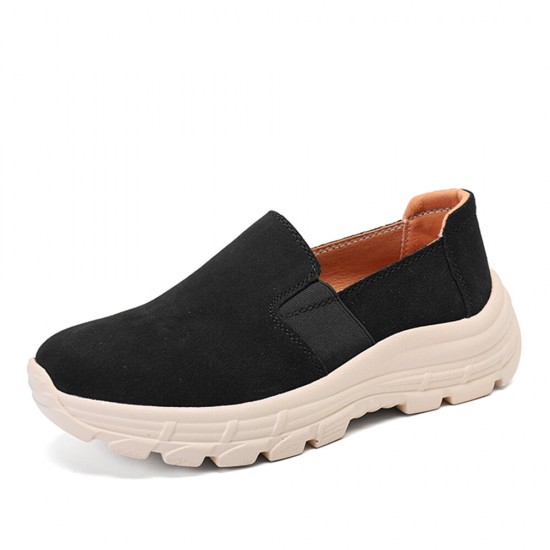 Women Solid Color Casual Slip On Comfortable Sports Walking Shoes Women Solid Color Casual Slip On Comfortable Sports Walking Shoes