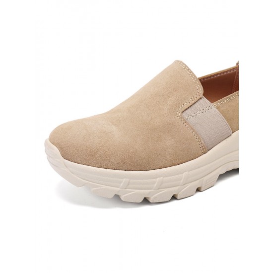 Women Solid Color Casual Slip On Comfortable Sports Walking Shoes Women Solid Color Casual Slip On Comfortable Sports Walking Shoes
