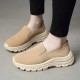 Women Solid Color Casual Slip On Comfortable Sports Walking Shoes Women Solid Color Casual Slip On Comfortable Sports Walking Shoes