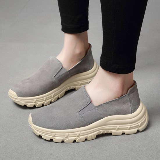 Women Solid Color Casual Slip On Comfortable Sports Walking Shoes Women Solid Color Casual Slip On Comfortable Sports Walking Shoes