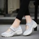 Women Mesh Breathable Hook Loop Platform Casual Sport Shoes Women Mesh Breathable Hook Loop Platform Casual Sport Shoes