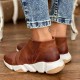 Women Leopard Pattern Side-zip Thick-sole Ankle Boots Sneakers Women Leopard Pattern Side-zip Thick-sole Ankle Boots Sneakers