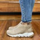 Women Leopard Pattern Side-zip Thick-sole Ankle Boots Sneakers Women Leopard Pattern Side-zip Thick-sole Ankle Boots Sneakers