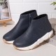 Women Leopard Pattern Side-zip Thick-sole Ankle Boots Sneakers Women Leopard Pattern Side-zip Thick-sole Ankle Boots Sneakers