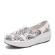 Women Casual Flowers Printed Pattern Comfortable Rocker Sole Walking Shoes Women Casual Flowers Printed Pattern Comfortable Rocker Sole Walking Shoes