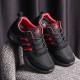 Women Mesh Splicing Suede Lace Up Sport Cushioned Sneakers Women Mesh Splicing Suede Lace Up Sport Cushioned Sneakers