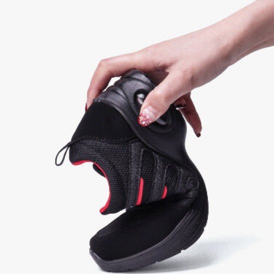 Women Mesh Splicing Suede Lace Up Sport Cushioned Sneakers Women Mesh Splicing Suede Lace Up Sport Cushioned Sneakers