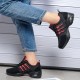 Women Mesh Splicing Suede Lace Up Sport Cushioned Sneakers Women Mesh Splicing Suede Lace Up Sport Cushioned Sneakers