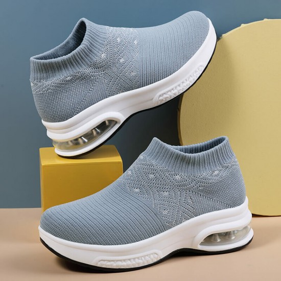 Women Casual Knitted Sports Simplicity Comfortable Running Shoes Women Casual Knitted Sports Simplicity Comfortable Running Shoes