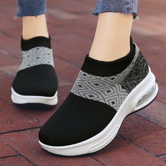 Women Casual Knitted Sports Simplicity Comfortable Running Shoes Women Casual Knitted Sports Simplicity Comfortable Running Shoes