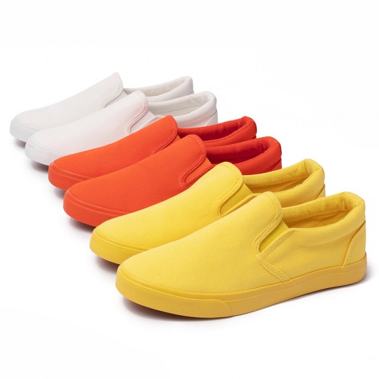Women Casual Comfy Wearable Canvas Slip On Flats Women Casual Comfy Wearable Canvas Slip On Flats