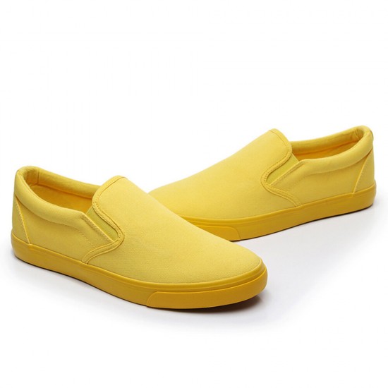 Women Casual Comfy Wearable Canvas Slip On Flats Women Casual Comfy Wearable Canvas Slip On Flats