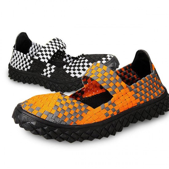 Women Summer Breathable Sandals Knit Platform Elastic Shoes Women Summer Breathable Sandals Knit Platform Elastic Shoes