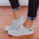 Women Corss Elastic Band Decor Wearable Comfy Shallow Canvas Flats Women Corss Elastic Band Decor Wearable Comfy Shallow Canvas Flats
