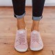 Women Corss Elastic Band Decor Wearable Comfy Shallow Canvas Flats Women Corss Elastic Band Decor Wearable Comfy Shallow Canvas Flats