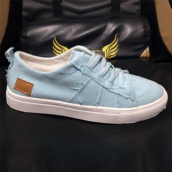 Women Corss Elastic Band Decor Wearable Comfy Shallow Canvas Flats Women Corss Elastic Band Decor Wearable Comfy Shallow Canvas Flats