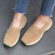 Women Large Size Casual Faux Suede Slip On Chunky Sneakers Women Large Size Casual Faux Suede Slip On Chunky Sneakers