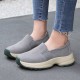 Women Large Size Casual Faux Suede Slip On Chunky Sneakers Women Large Size Casual Faux Suede Slip On Chunky Sneakers