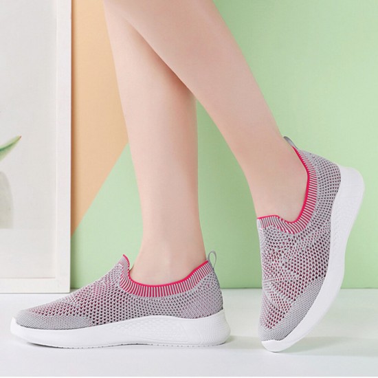 Women Casual Breathable Non-slip Mesh Cloth Slip-on Sneakers Women Casual Breathable Non-slip Mesh Cloth Slip-on Sneakers