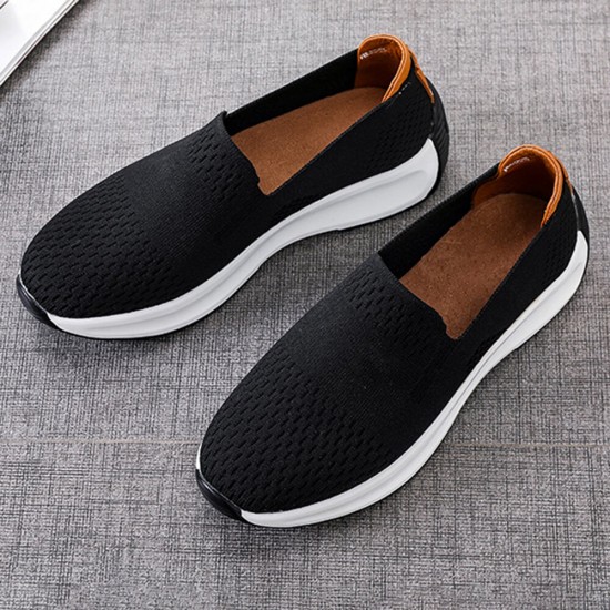 Women Fabric Mesh Breathable Comfy Large Size Sneakers Women Fabric Mesh Breathable Comfy Large Size Sneakers