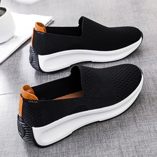 Women Fabric Mesh Breathable Comfy Large Size Sneakers Women Fabric Mesh Breathable Comfy Large Size Sneakers