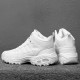 Women Casual Lace Up Slip Resistant Clunky Sneakers Women Casual Lace Up Slip Resistant Clunky Sneakers
