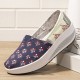Dots Tree Printed Pattern Comfortable Canvas Rocker Sole Walking Shoes For Women Dots Tree Printed Pattern Comfortable Canvas Rocker Sole Walking Shoes For Women