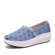 Dots Tree Printed Pattern Comfortable Canvas Rocker Sole Walking Shoes For Women Dots Tree Printed Pattern Comfortable Canvas Rocker Sole Walking Shoes For Women